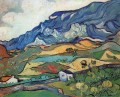 Les Alpilles Berglandschaft in der Nähe von Süd Reme Vincent van Gogh